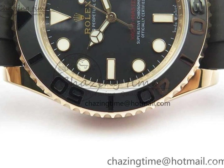 MiroTime 0523 Yacht-Master 116655 UBF 1:1 Best Edition 3D Black Ceramic Bezel on Black Rubber Strap A2836(Free Extra Strap) SunProtective 3061